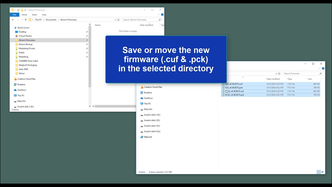 Automatically Update Firmware - ATRIUM Software