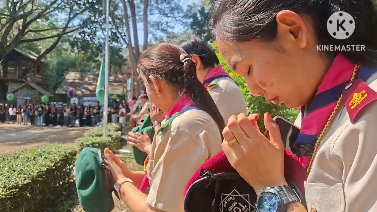 นายสมัย รักร่วม:#พิธีถวายราชสุดี:ประธานพิธีเปิดรอบเสาธง*ค่ายลูกเสือวิสามัญ*🏕🧭🔥🤼‍♂️🏃‍♀️🏃