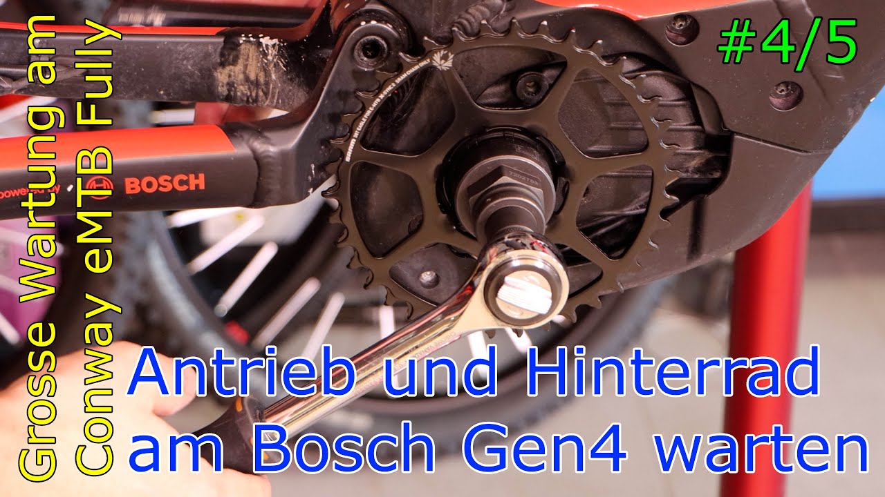 Antrieb am Bosch Gen4 eMTB warten!