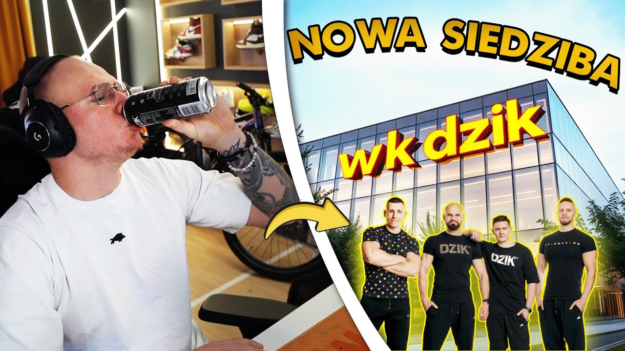 DZINOLD ZWIEDZA NOWĄ SIEDZIBE WK DZIK!