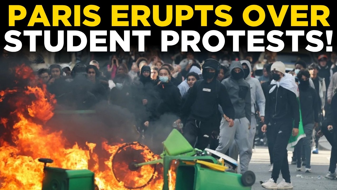 Paris Protests LIVE: Students Clash With Police as Tear Gas Fired | France Unrest | World News LIVE
