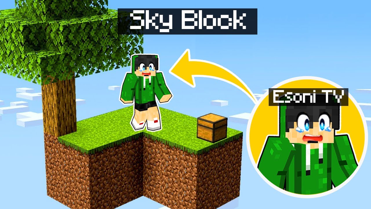 Esoni Played Minecraft, But it's on SKY BLOCK (Tagalog)