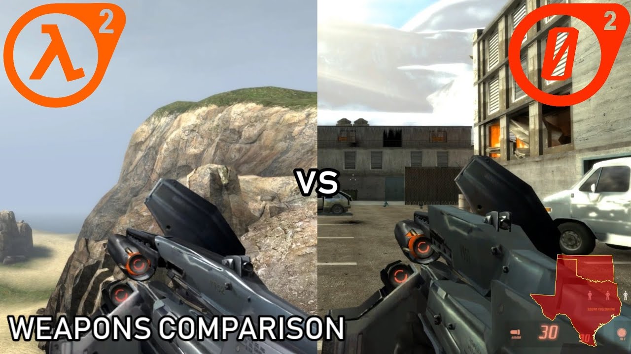 Half-Life 2 vs Entropy Zero 2 Weapons Comparison