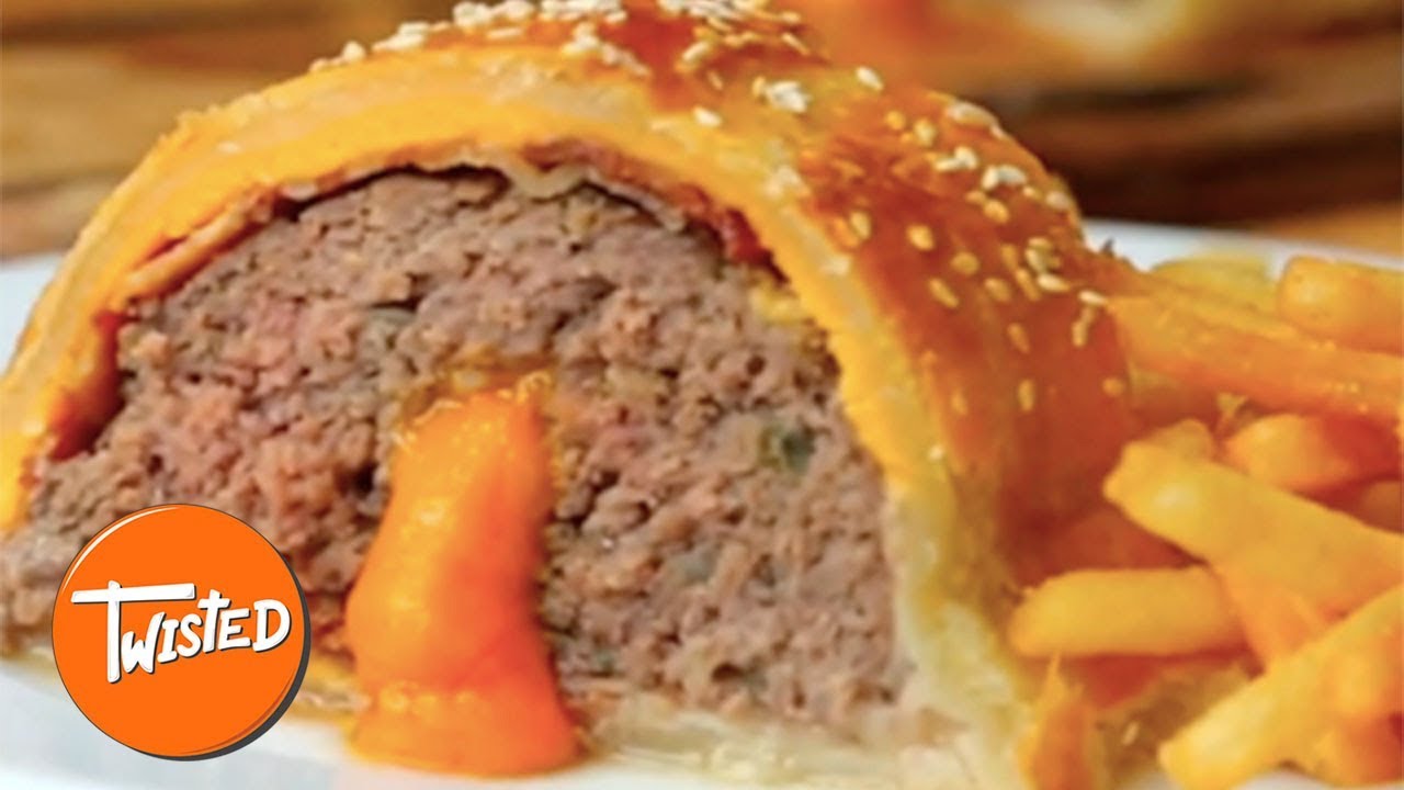 Giant Cheeseburger Wellington Recipe | How To Make Beef Wellington | Twisted
