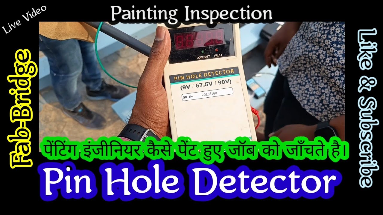 Pin Hole Detector painting  Inspection #inspection  #metalworks #fabrication #fabricators #qc