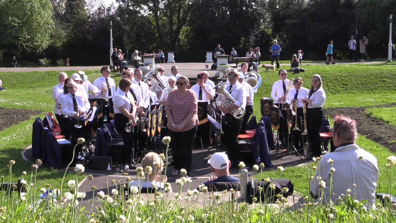 Lancaster City Brass playing a March and pieces from Cats