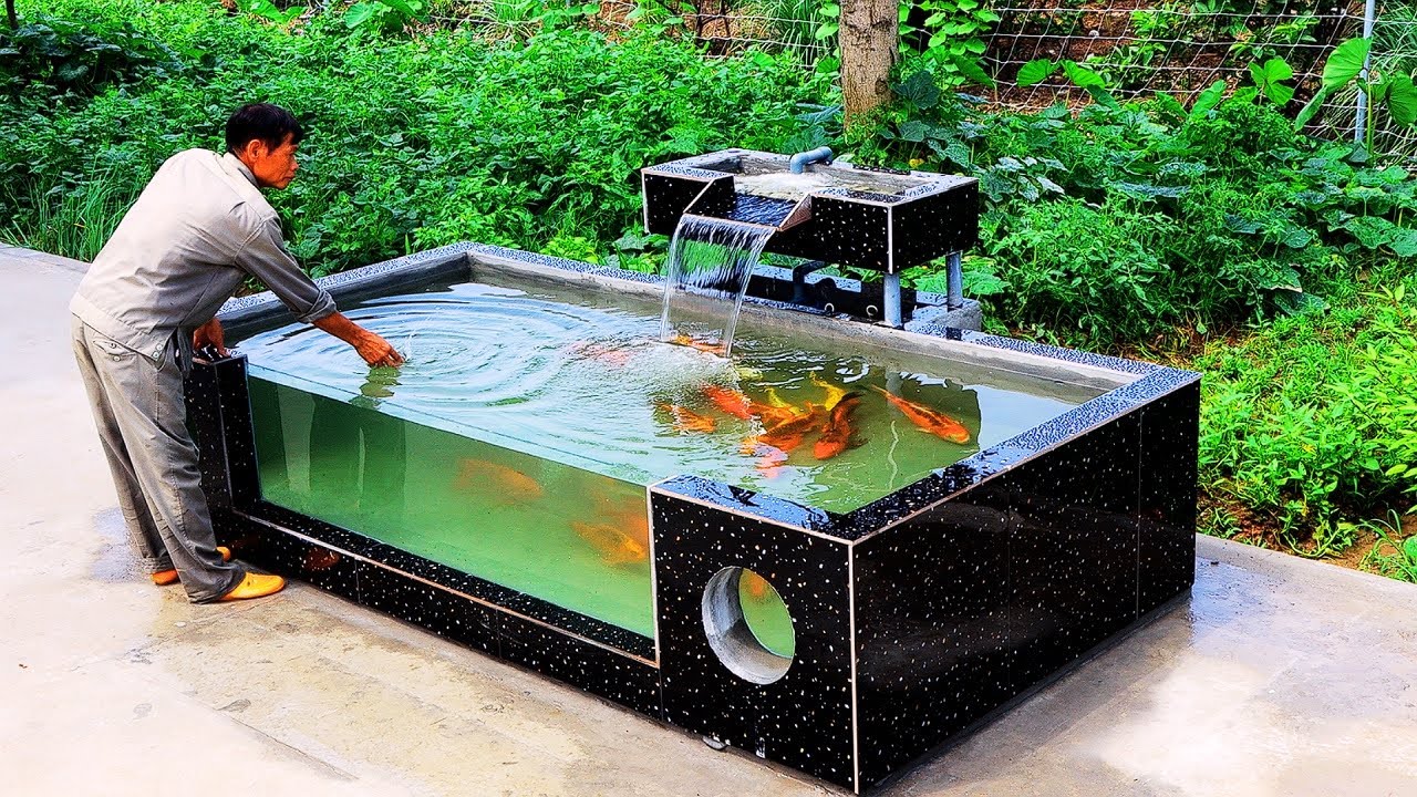 Black Fish Tank 2500L - Aquarium Design