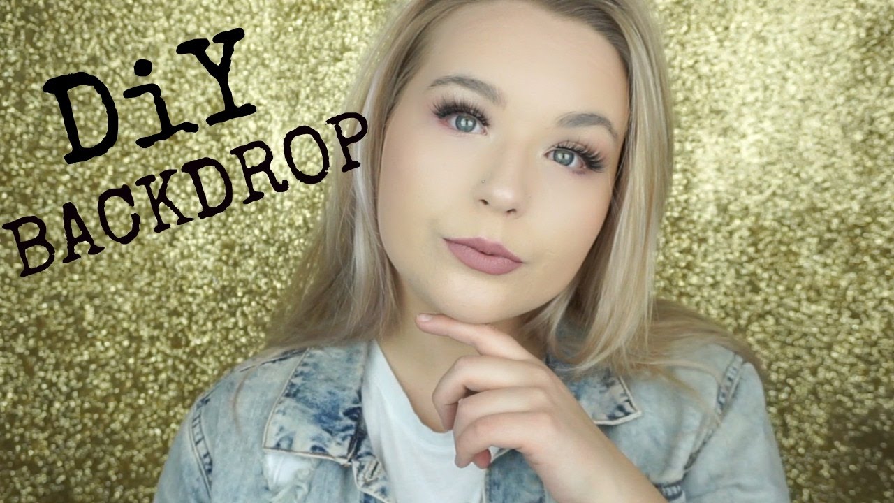 Easy Diy Glitter Backdrop l HEYITSKEANNA