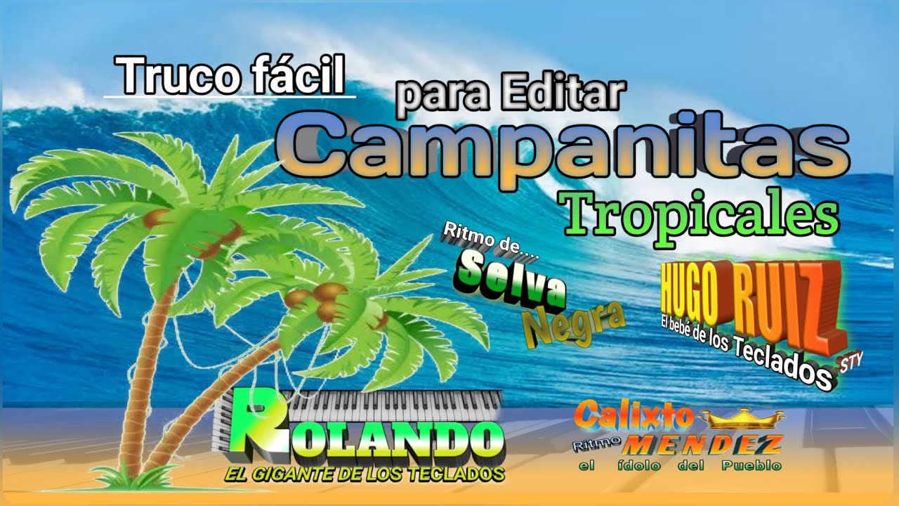Como editar Campanitas Tropicales 😱😱😱 (muy fácil) para usuarios Yamaha psr E/Ew 🎹🎶