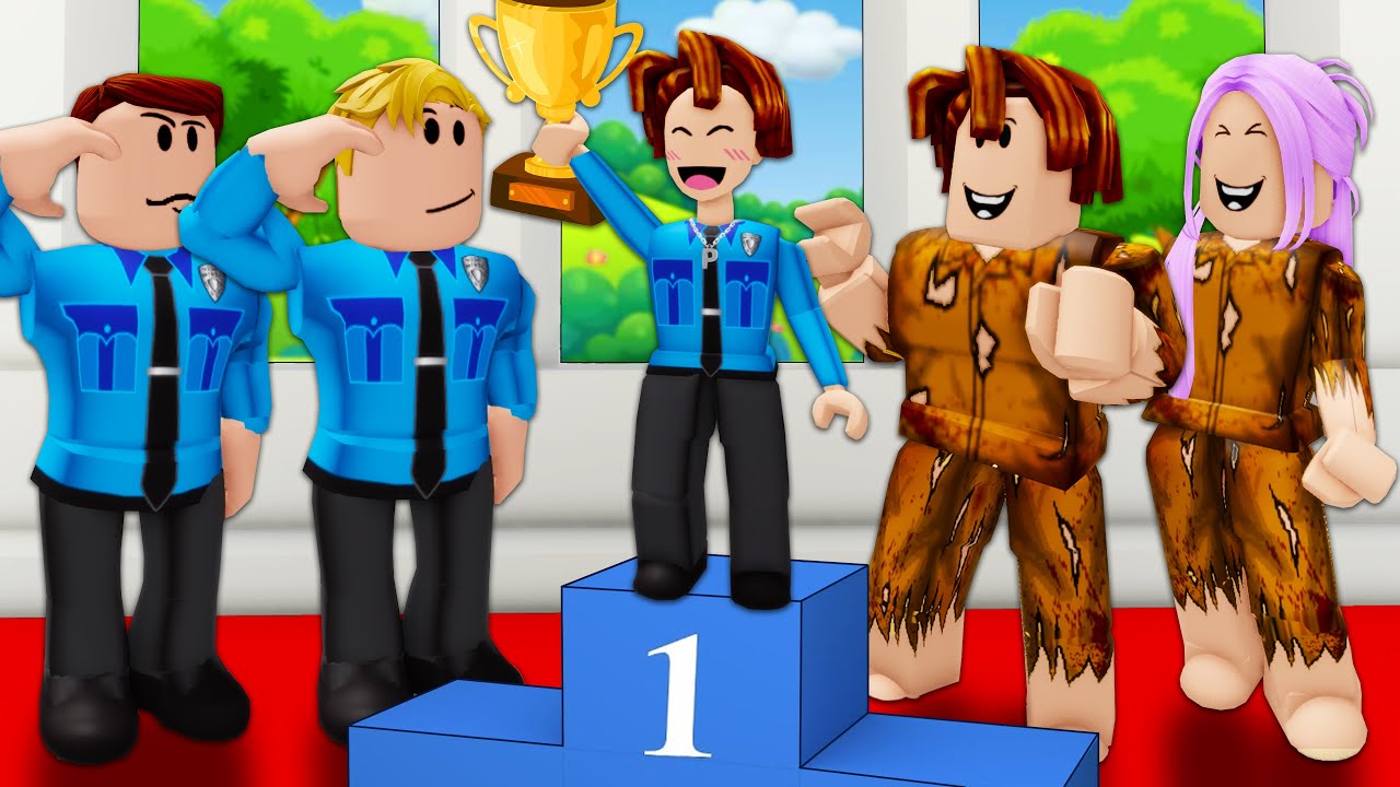 ROBLOX Brookhaven 🏡RP - FUNNY MOMENTS: The Brave Little Cop | Roblox Idol