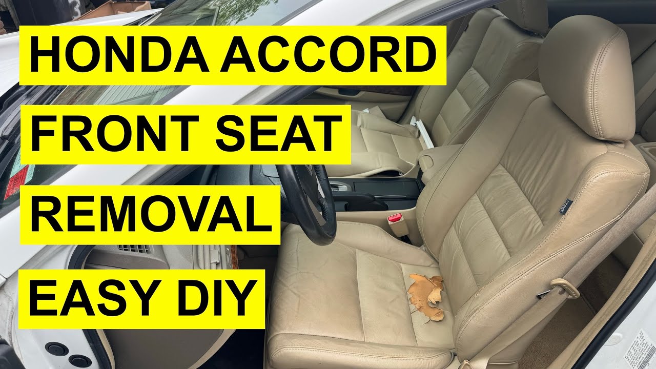 Снятие переднего сиденья со стороны водителя на Honda Accord — легко своими руками