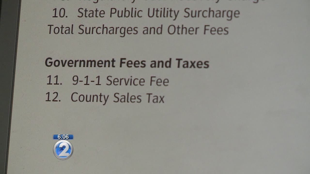 What are E911 fees used for?