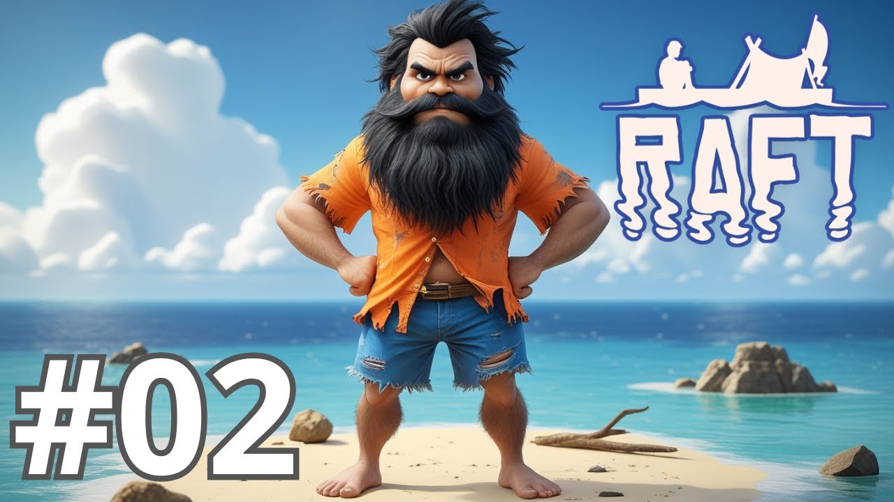 ¡Encontramos Nuestra Primera Isla en Raft! #02