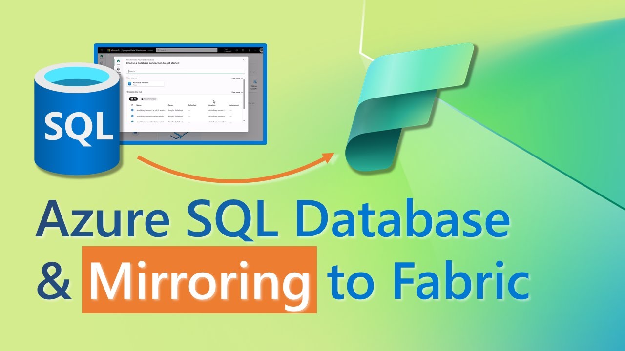Зеркальная база данных Azure SQL в Fabric