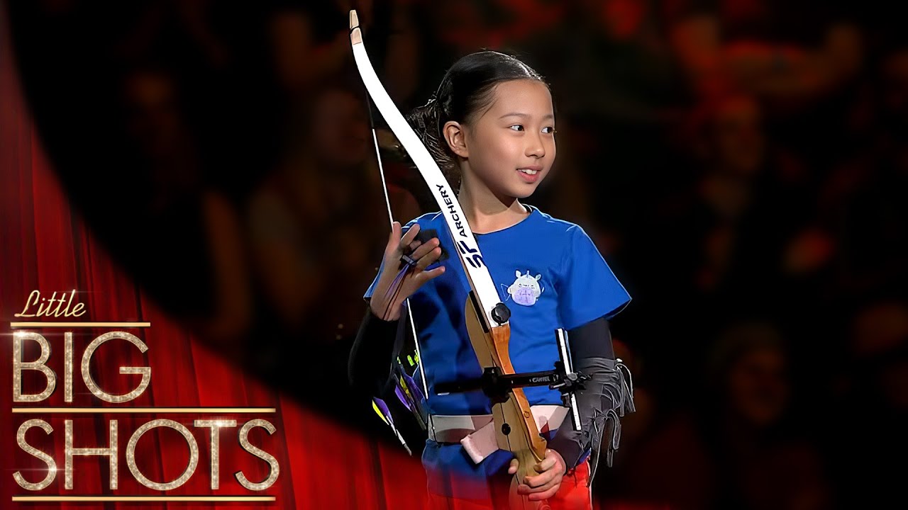 9-Year-Old Archery Prodigy Emily Shows Off Her Skills