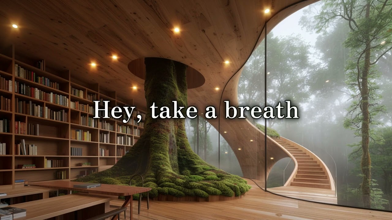 Diamonds are made under pressure. - Rainy Forest Library Ambience | Resilience & Motivation [4K]