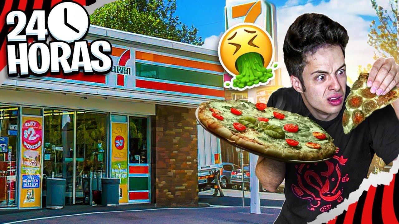 24 HORAS COMENDO COMIDA DE POSTO DE GASOLINA NOS ESTADOS UNIDOS 🇺🇸