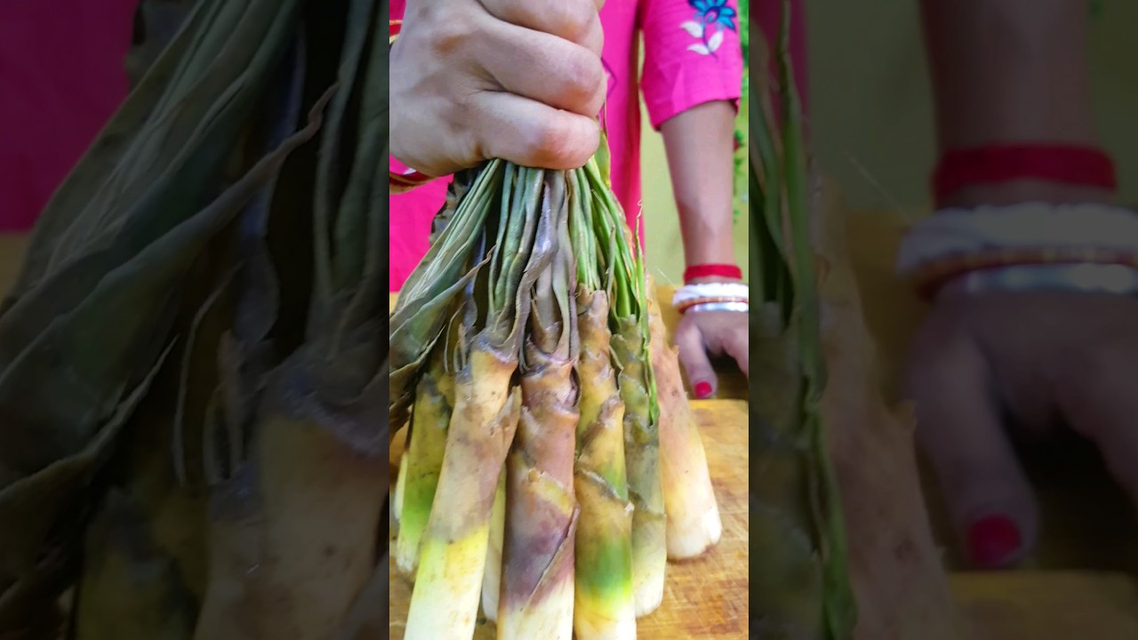 The favorite dish of the hill tribes is bamboo coral godak. #tribefood #cooking