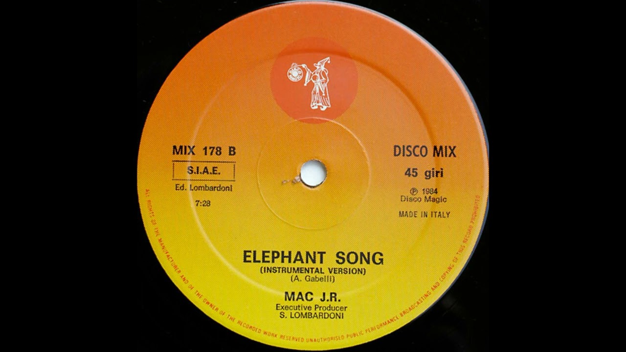 Mac Jr. - Elephant Song (Instrumental Version) Italo Disco 1984