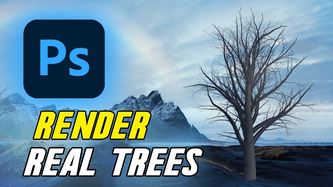 How to create REALISTIC TREES from scratch in Photoshop