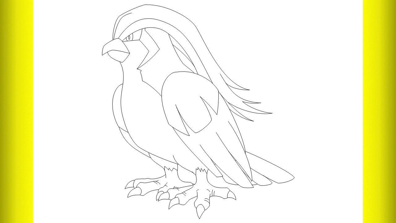How To Draw Pidgeot Step By Step  / Pokemon  / Drawing Creation /