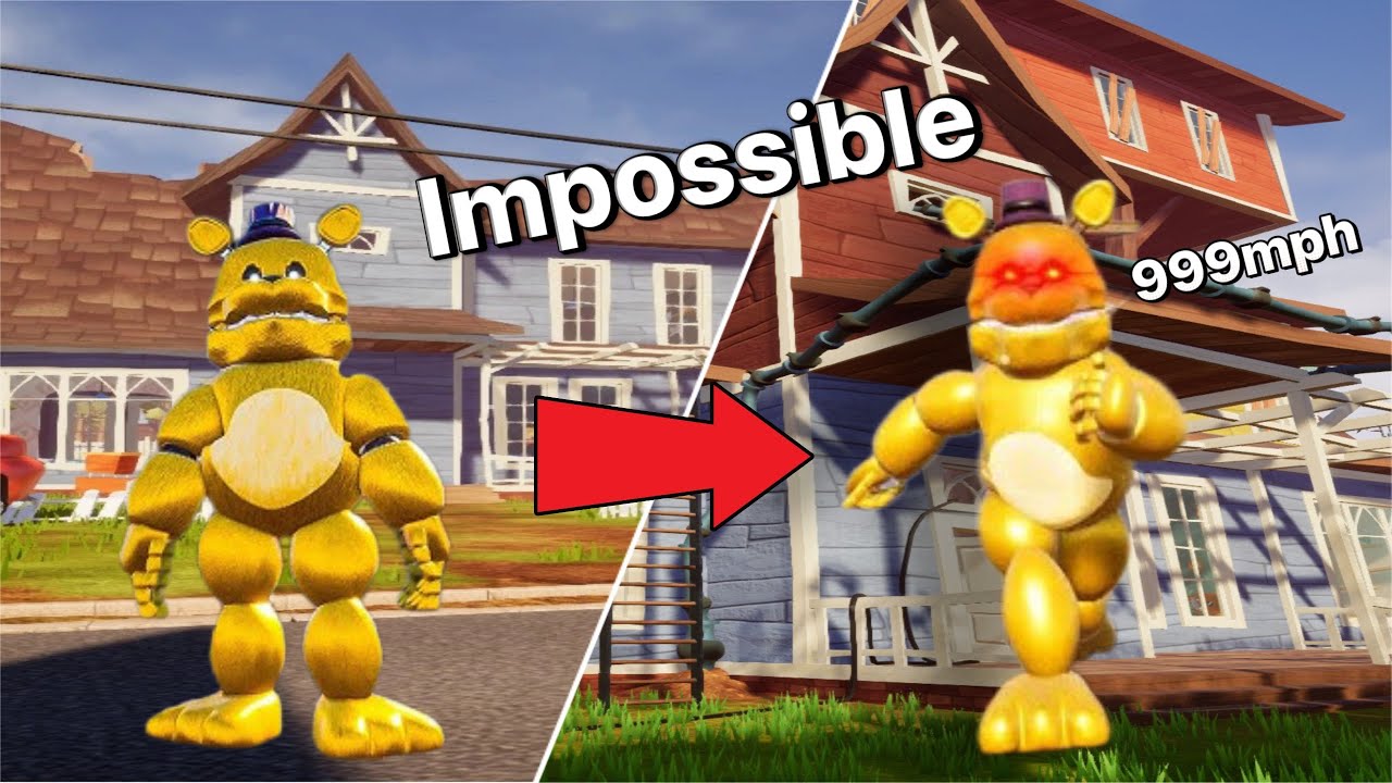 FREDBEAR TAKES OVER HELLO NEIGHBOR ! ACT 1 & 2 COMPLETE! 