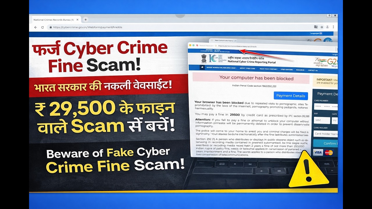 Po*n Site Dekhne Par ₹29,500 Ka Fine? 😳 Cyber Crime Reality!