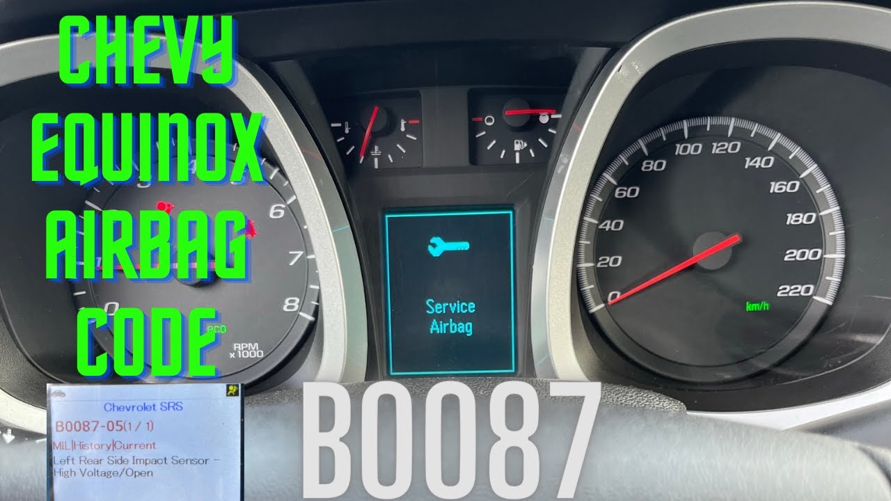 КОД ПОДУШКИ БЕЗОПАСНОСТИ BOO87 ЛЕГКО УСТРАНЯЕТСЯ!!! EQUINOX, CRUZE И TERRAIN.