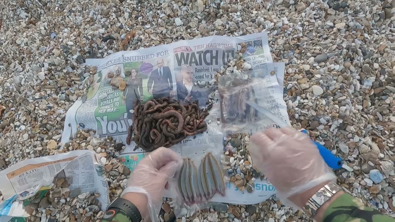 žvejyba jūroje nuo kranto 2 Dalis ,masalai,žvejybinė įrangą ir sistemėlės.Fishing UK, Anglija