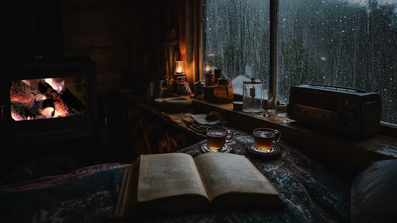 🌧 Calming Rain in a Quiet Dark Bedroom | Peaceful Rain Sounds for Deep Sleep & Relaxation