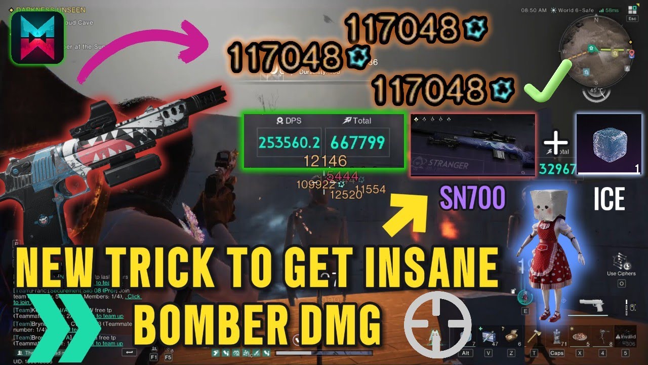 THIS TRICK WILL HELP U INCREASE YOUR BOMBER DMG WITH DE JAWS !! - ONCE HUMAN