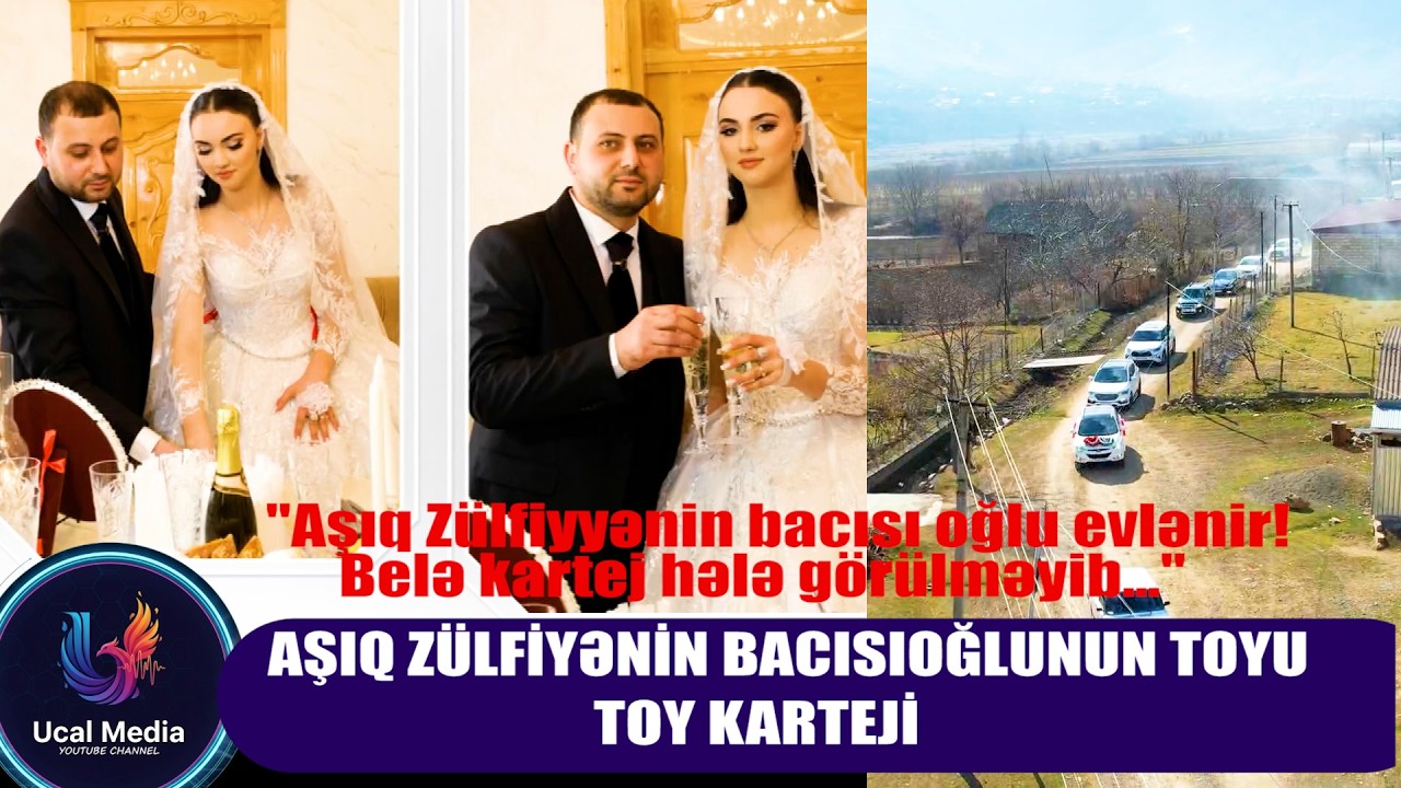 Aşıq Zülfiyyənin bacısı oğlunun möhtəşəm toy karteji! 🚗💨