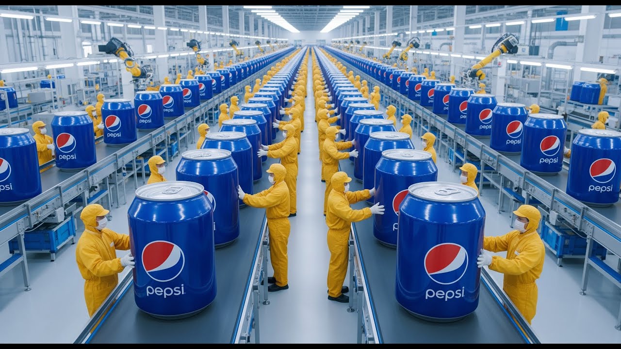How Pepsi Drinks Are Made  Inside Pepsi Mega Factories From Ingredients to Bottles