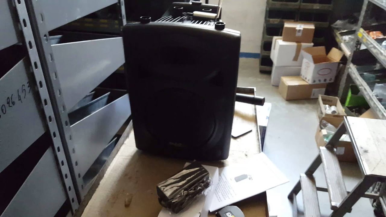 cassa amplificata portatile ''ibiza sound''  con funzione recording