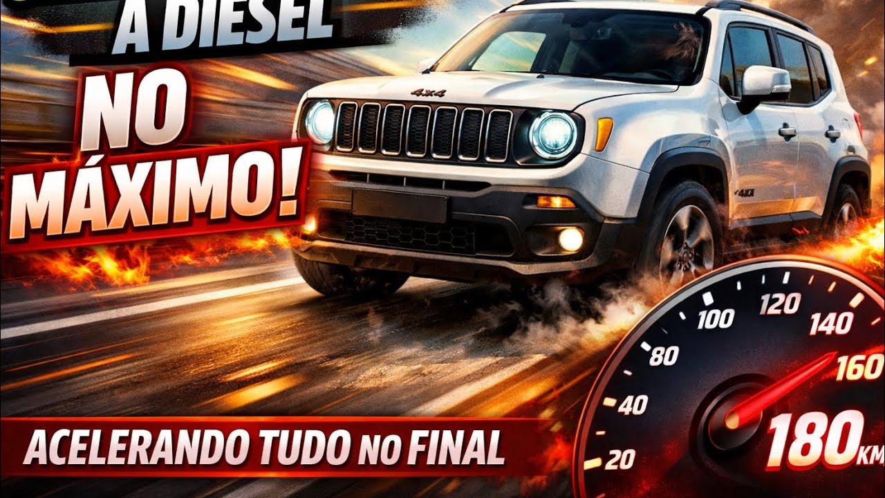Testei o JEEP RENEGADE DIESEL no Máximo… Olha o Resultado 😱