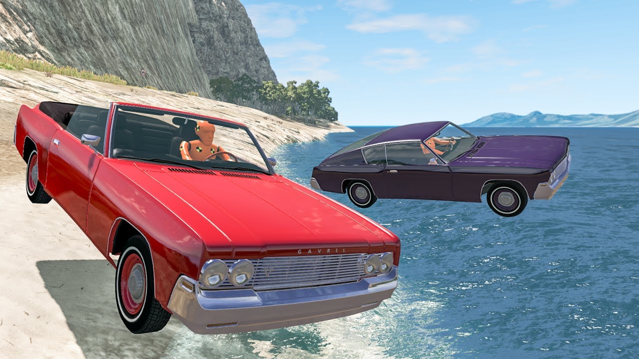 Water Car Splashes #1 - BeamNG DRIVE | SmashChan