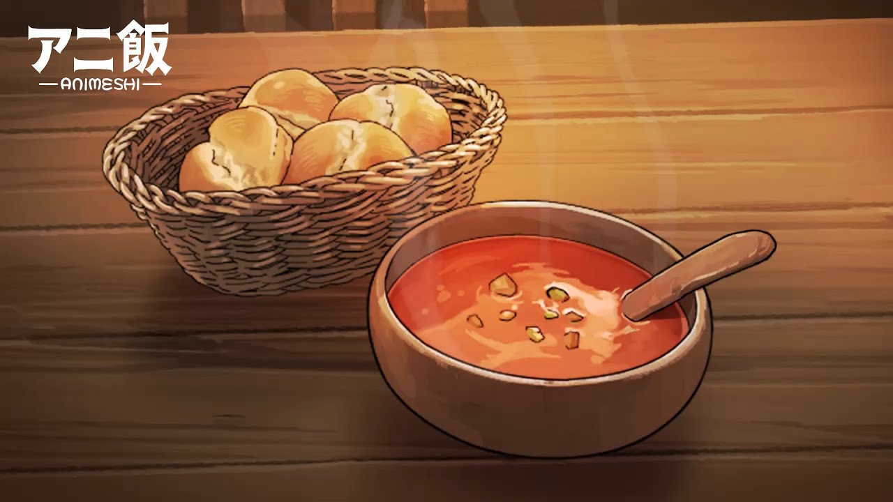 【アニメ飯01】冒険者ギルド酒場のひとり飯｜ASMR｜環境音【異世界ケルトBGM】
