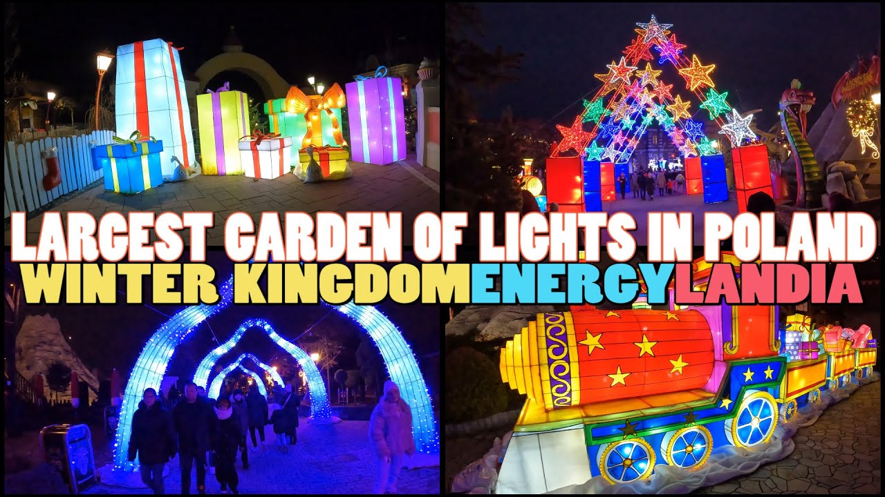 Największy Ogród Świateł w Polsce || Garden of Lights - Winter Kingdom Energylandia Poland [4k]