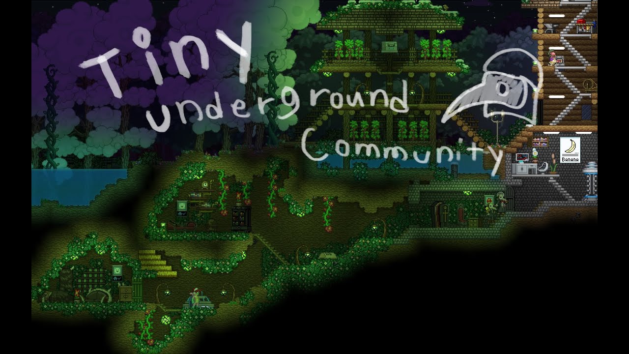 Starbound Tiny Underground Community Timelapse Build