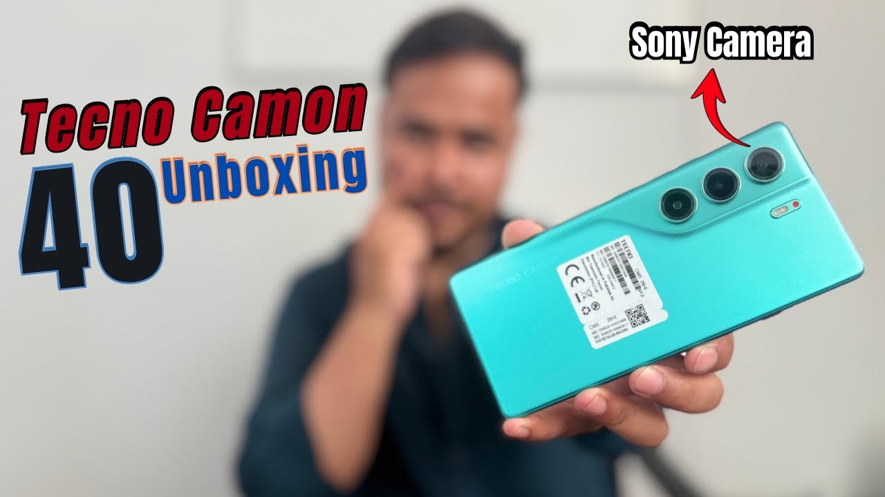 Tecno Camon 40 Unboxing 🤯 | 50MP Sony Camera, Amoled Display, ip64 Rating 😲