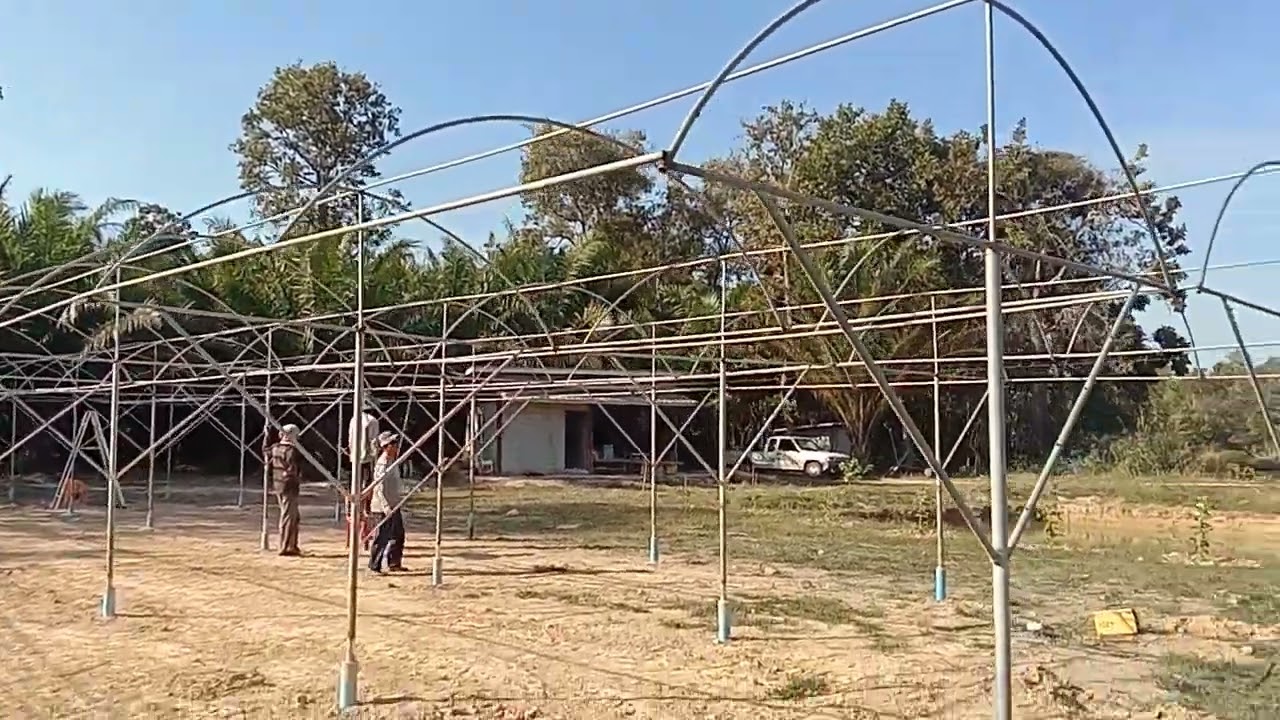 ทำโรงเรือนทรงตัว Y เพื่อปลูกองุ่น ไปชมกันครับ