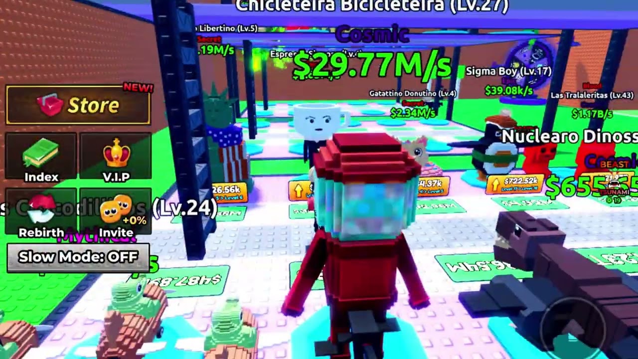 Playing escape a tsunami for Brainrots #roblox #robloxmemes #insane #memes 