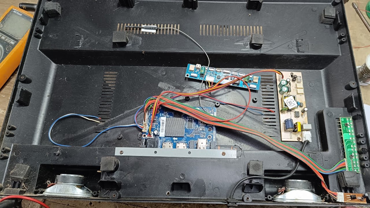 normal led tv android kaisey hoga hkv352rc a10//how to convert normal led tv to smart android tv