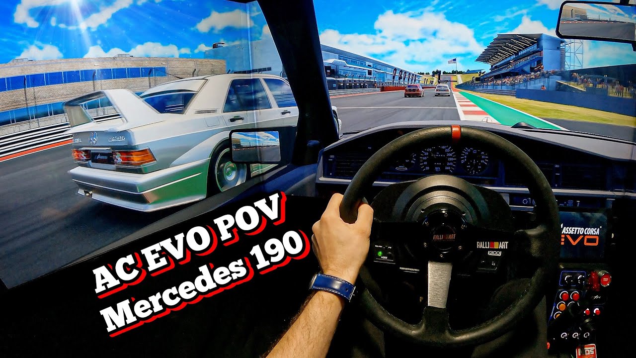 Assetto Corsa EVO in Triple 4k Setup - Mercedes-Benz 190E Evo II