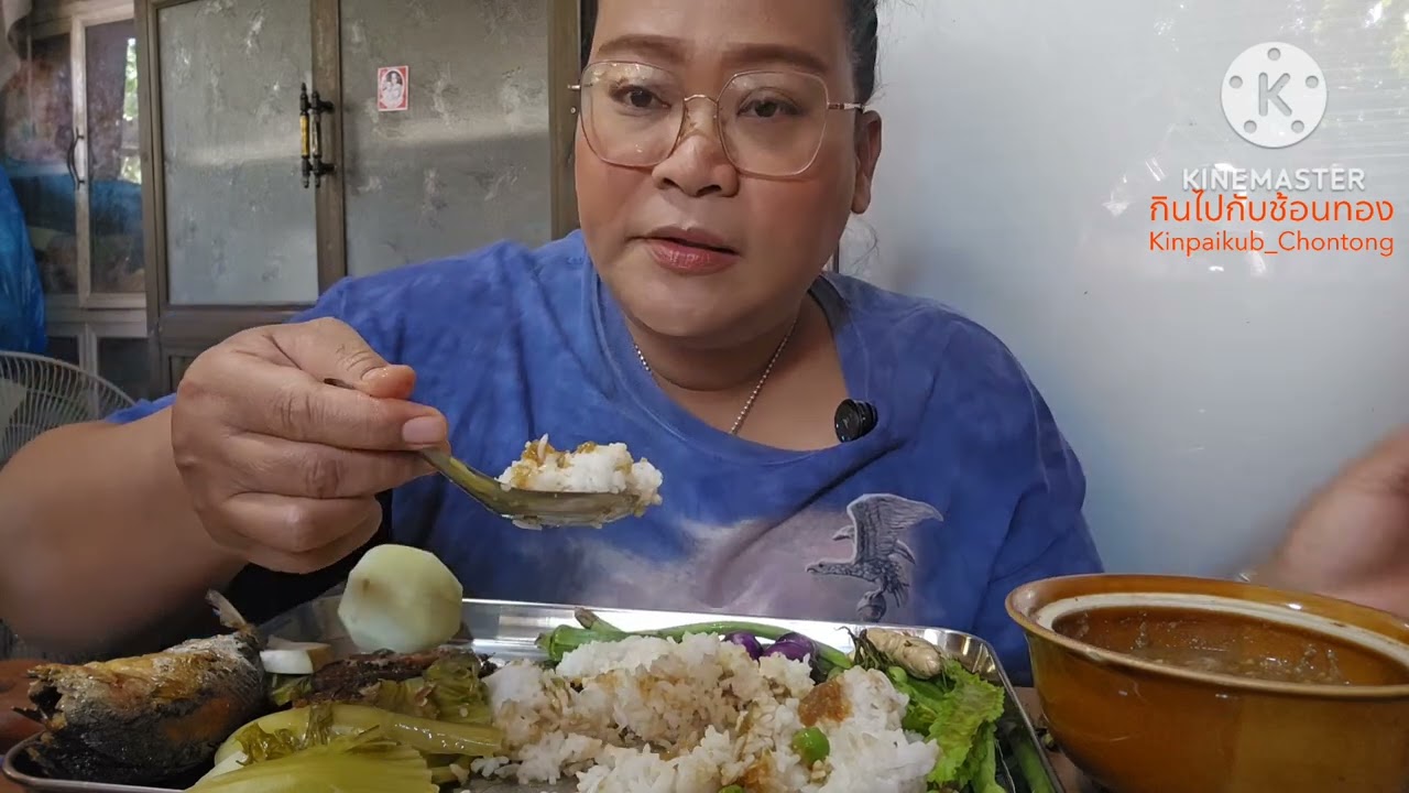 พริกกะปิปลาทูทอด ผักทอดค่ะ อร่อยมากๆep1012#พริกกะปิ#ปลาทูทอด