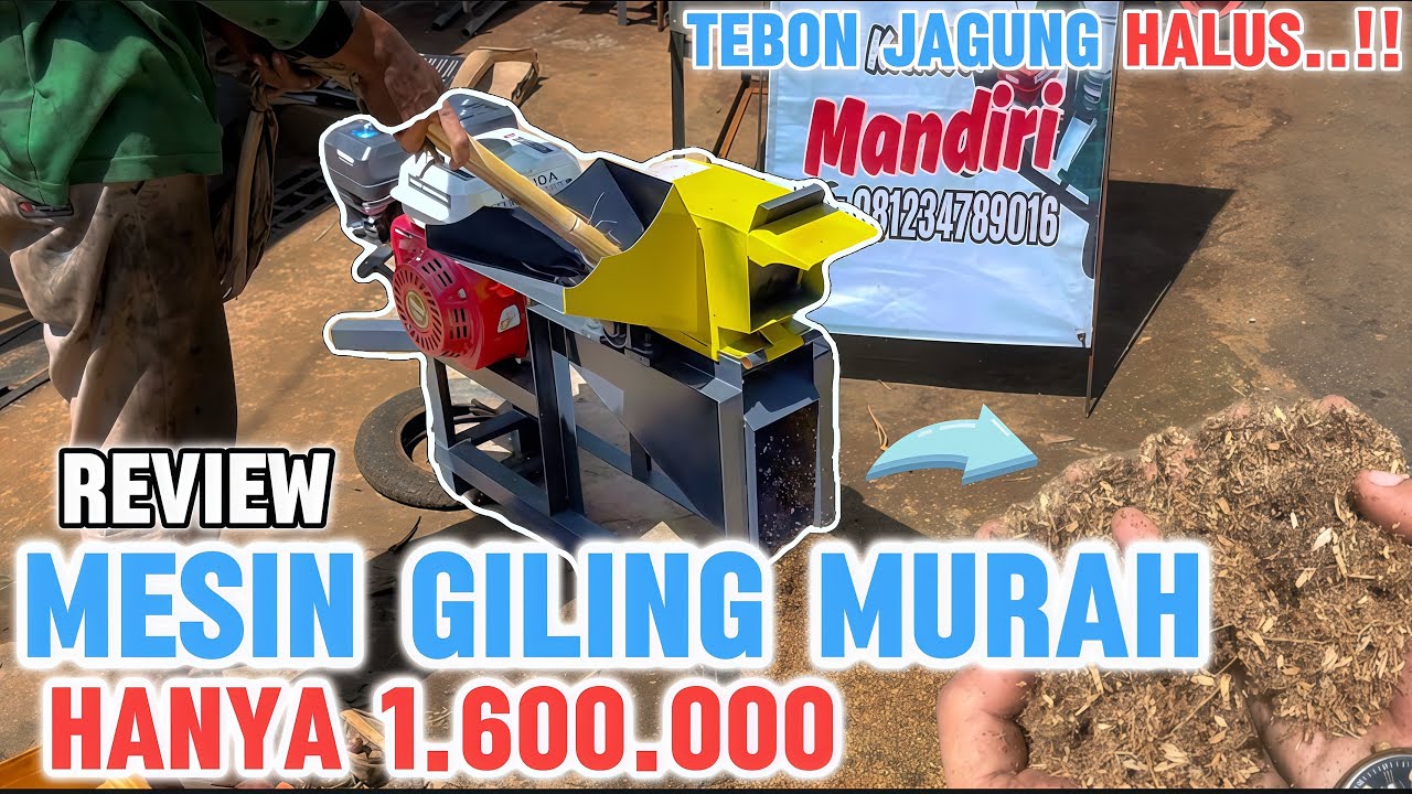 Ternyata tebon jagung bisa halus..!! Pakai MESIN GILING MURAH ini agar hasil bisa maksimal..!! 
