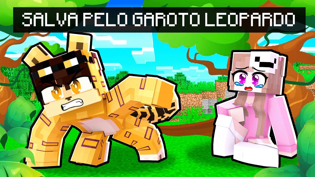LAYSA foi SALVA pelo GAROTO LEOPARDO no MINECRAFT!