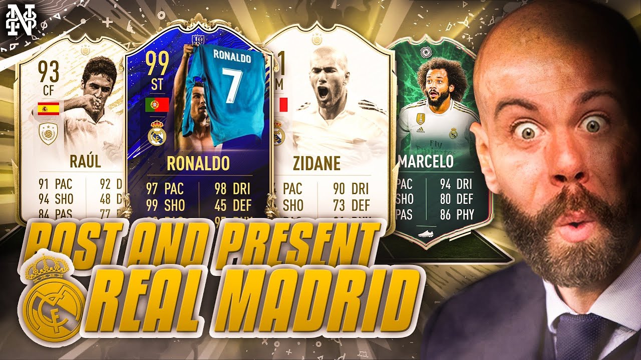 PAST AND PRESENT REAL MADRID SQUAD BUILDER! TOTY 99 RONALDO! ZIDANE! RAUL! - FIFA 20 Ultimate Team