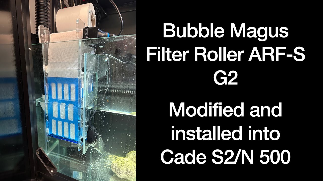 Bubble Magus Filter Roller ARF S G2 installed into CADE S2 N 500 reef aquarium