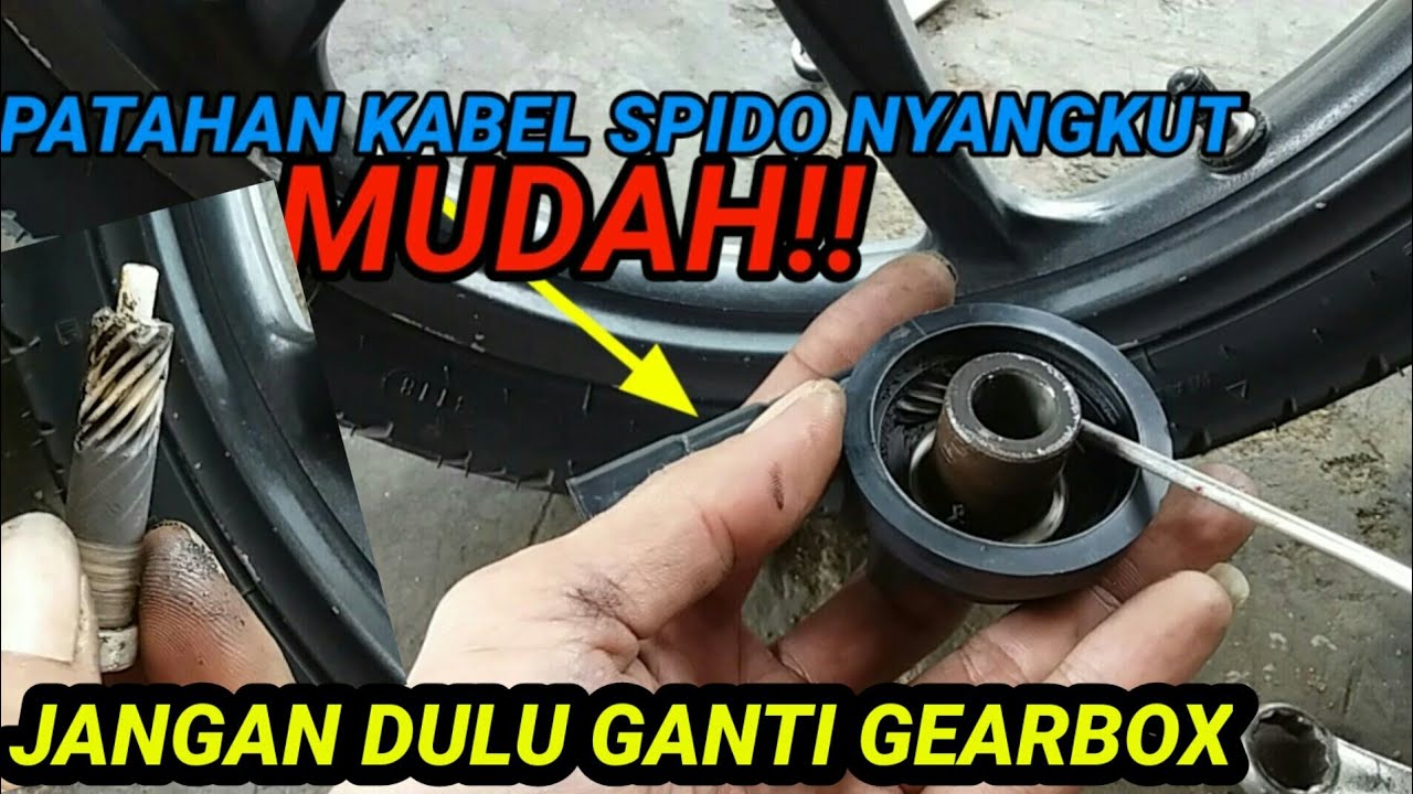 Cara Lepas patahan kabel spedometer yang macet pada gearbox